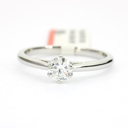 Ring 585 Gold 14 Kt Weißgold 0,50 ct Diamant Lab Grown CVD