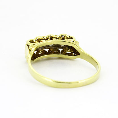 Ring 585 Gelbgold – Brillant ca. 0,16 ct W/P1 – Ringgröße 56