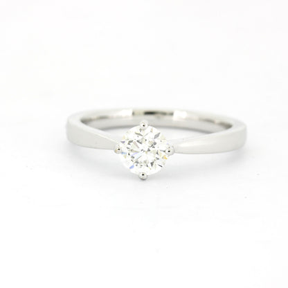 GIA Solitär Brillant Ring 585 Weißgold 14 Kt 0,61 ct E VVS1 - Wert 3800,-