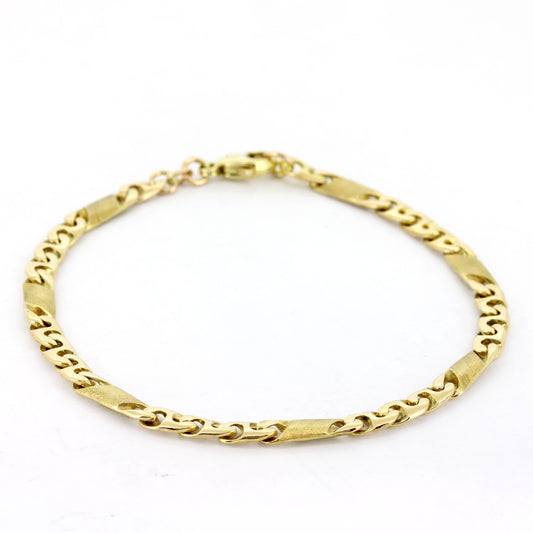 Armband 585 Gold 14 kt Gelbgold – 22 cm - Wert 2980,-