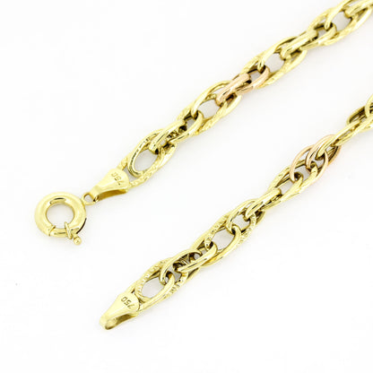 Armband 750 Gold - 14kt Gelb-/Rotgold – 20 cm – 6,07 g - Wert 1400,-
