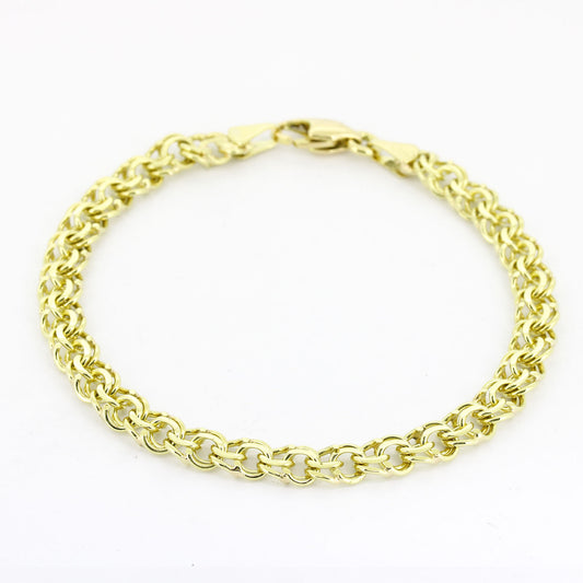 Armband 585 Gelbgold – 22 cm – 17,76 g – Breite 6,3 mm - Wert 3200,-