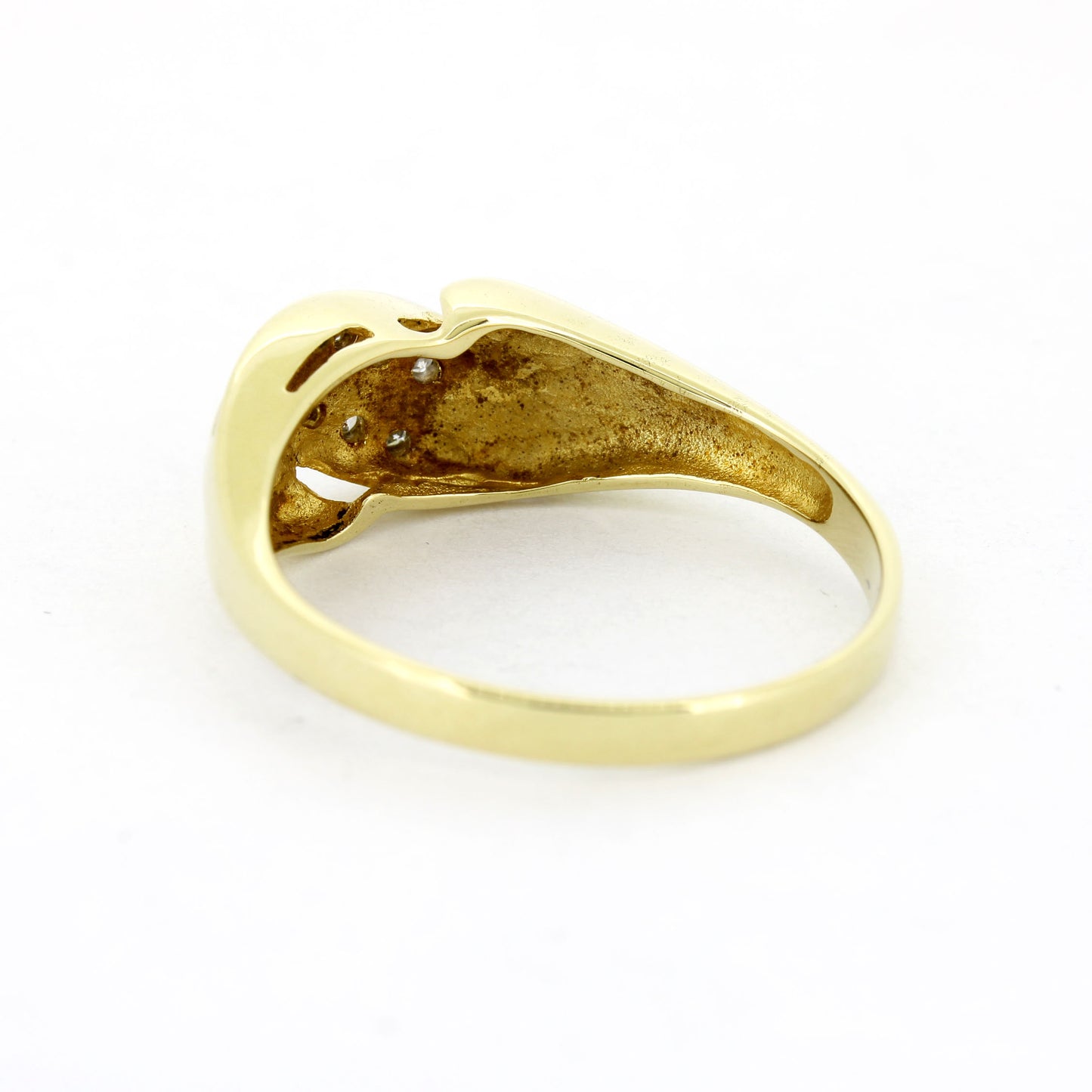 Ring 585 Gold 14 Kt Gelbgold und Weißgold - Diamanten - Wert 680,-