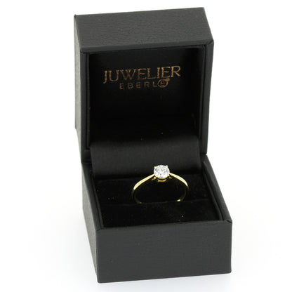 Solitär Ring 585 Gold 14 kt Gold - 0,50 ct Brillant VVS - CVD Labor Diamant