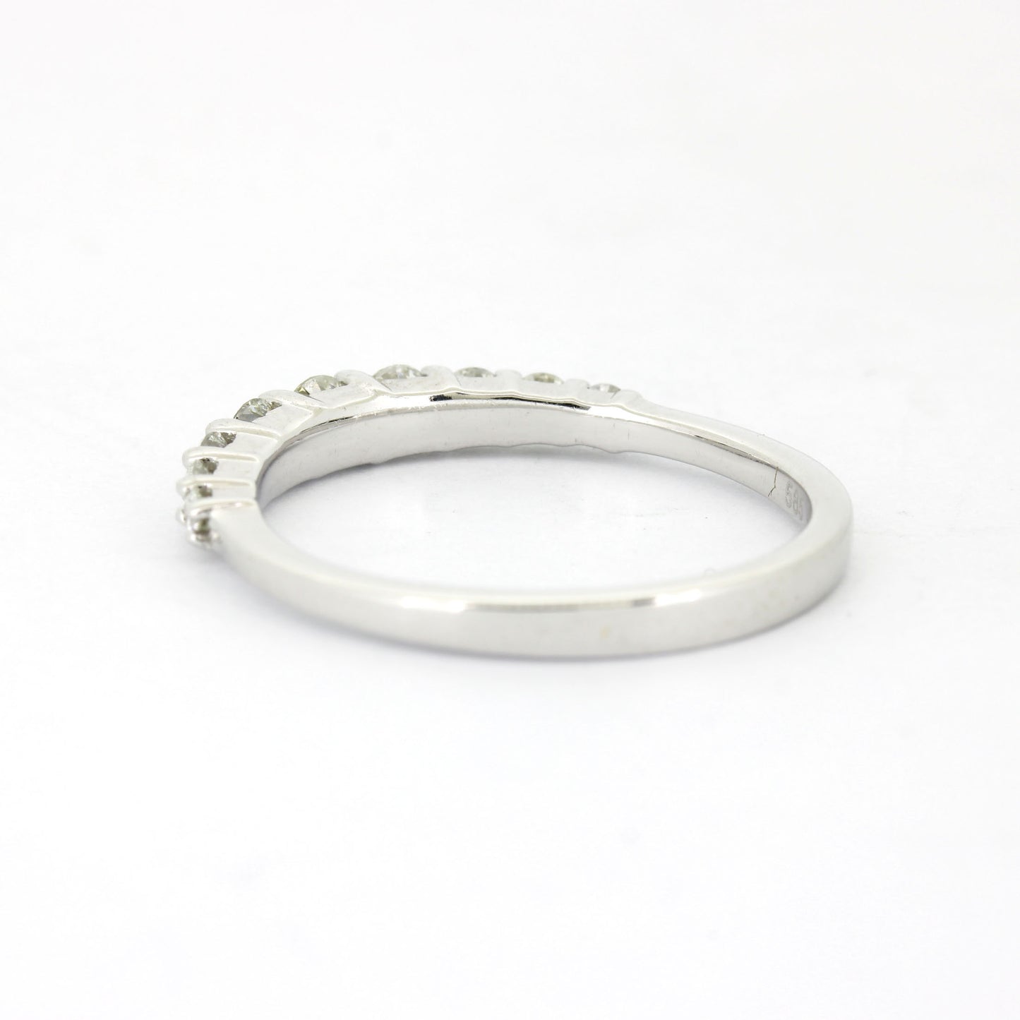 Memoire Ring 585 Weißgold 14 Kt mit Brillanten ca. 0,45 ct W/SI - Wert 1200,-