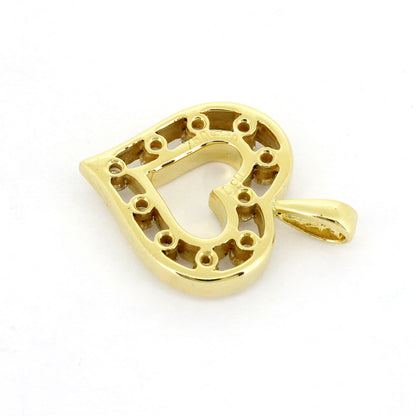 Gold Herz Anhänger 750 Gelbgold Brillant 0,60 ct TW/VS Schmuck - Wert 2180,-