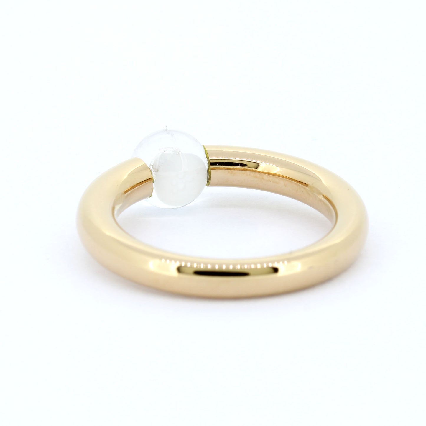 Schmuckwerk Ring Glasklar - 750 Gold 18 Kt - Brillant 0,04 ct - Wert 4490,-