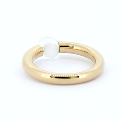 Schmuckwerk Ring Glasklar - 750 Gold 18 Kt - Brillant 0,04 ct - Wert 4490,-