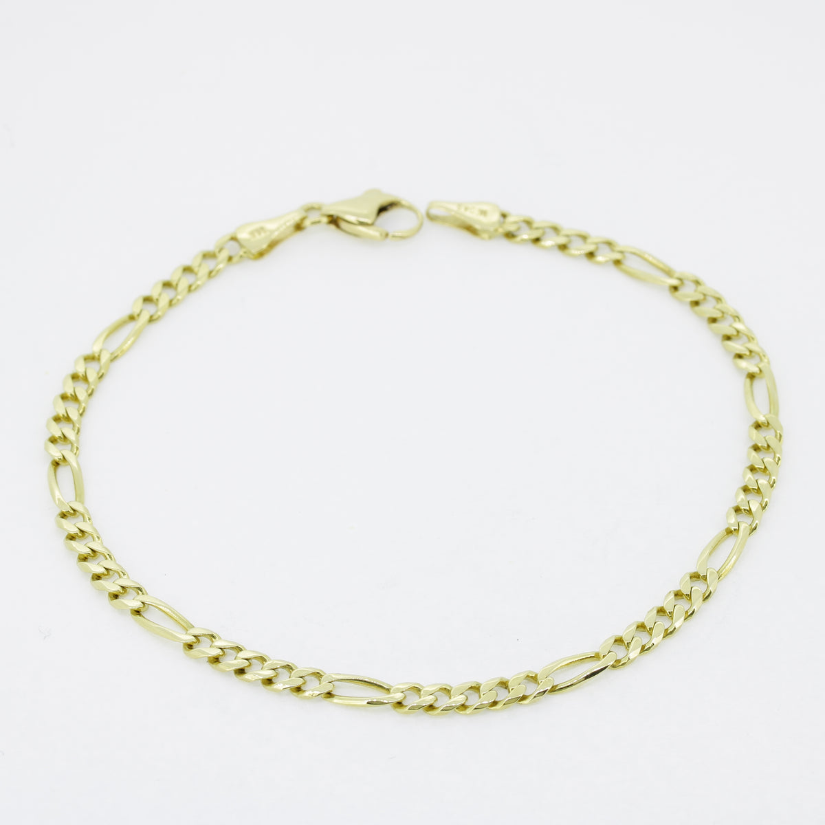 Armband 585 Gold Figaro 14 Karat Gelbgold 21 cm - Wert 1440,-