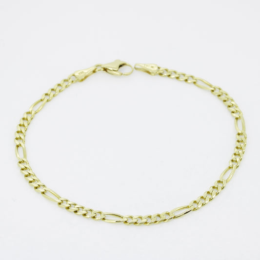 Armband 585 Gold Figaro 14 Karat Gelbgold 21 cm - Wert 1440,-