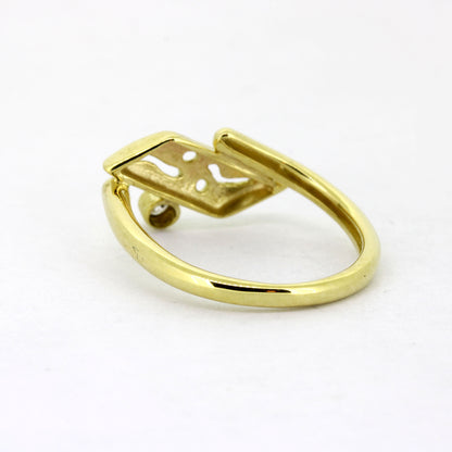Ring 375 Gold 10 kt Gelbgold - Zirkonia- Wert 380,-