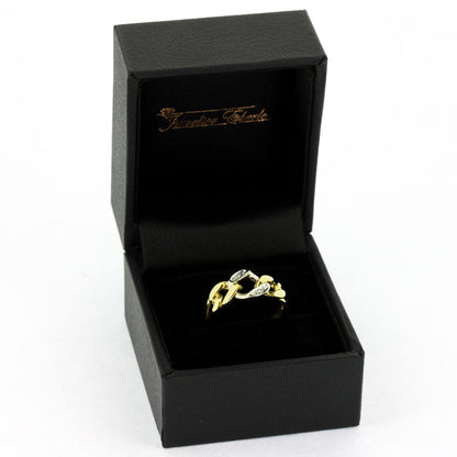 Ring 750 Gold Panzerring 18 Kt - Diamanten - Wert 450,-