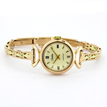 Craba Damen Armbanduhr 583 Gold 14 kt - handaufzug - russisches Gold