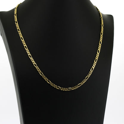 Figaro Kette 585 Gold 14 kt Gelbgold - 45 cm lang - Wert 2020,-