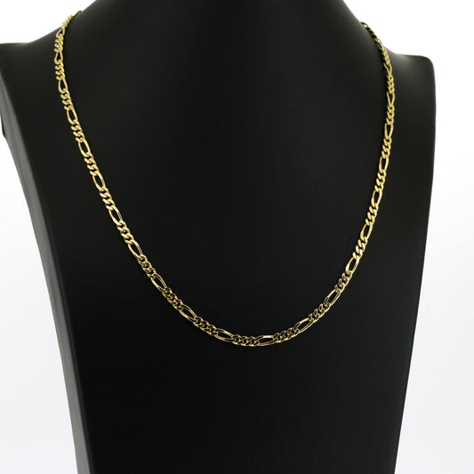 Figaro Kette 585 Gold 14 kt Gelbgold - 45 cm lang - Wert 2020,-