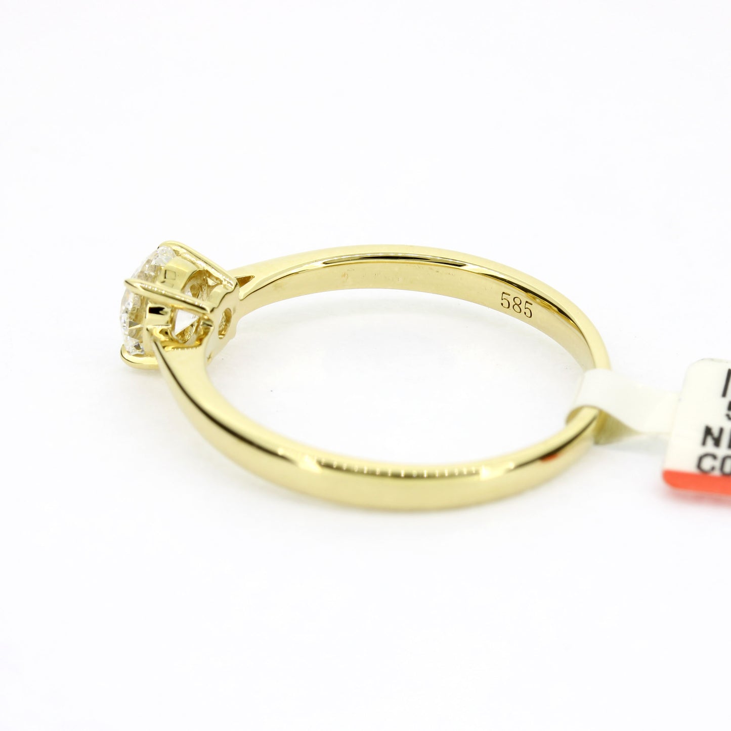 Ring 585 Gold 14 Kt Gelbgold 0,50 ct Diamant Lab Grown CVD