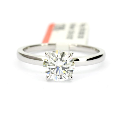 Ring 750 Gold 18 Kt Weißgold 1 ct Diamant Lab Grown CVD