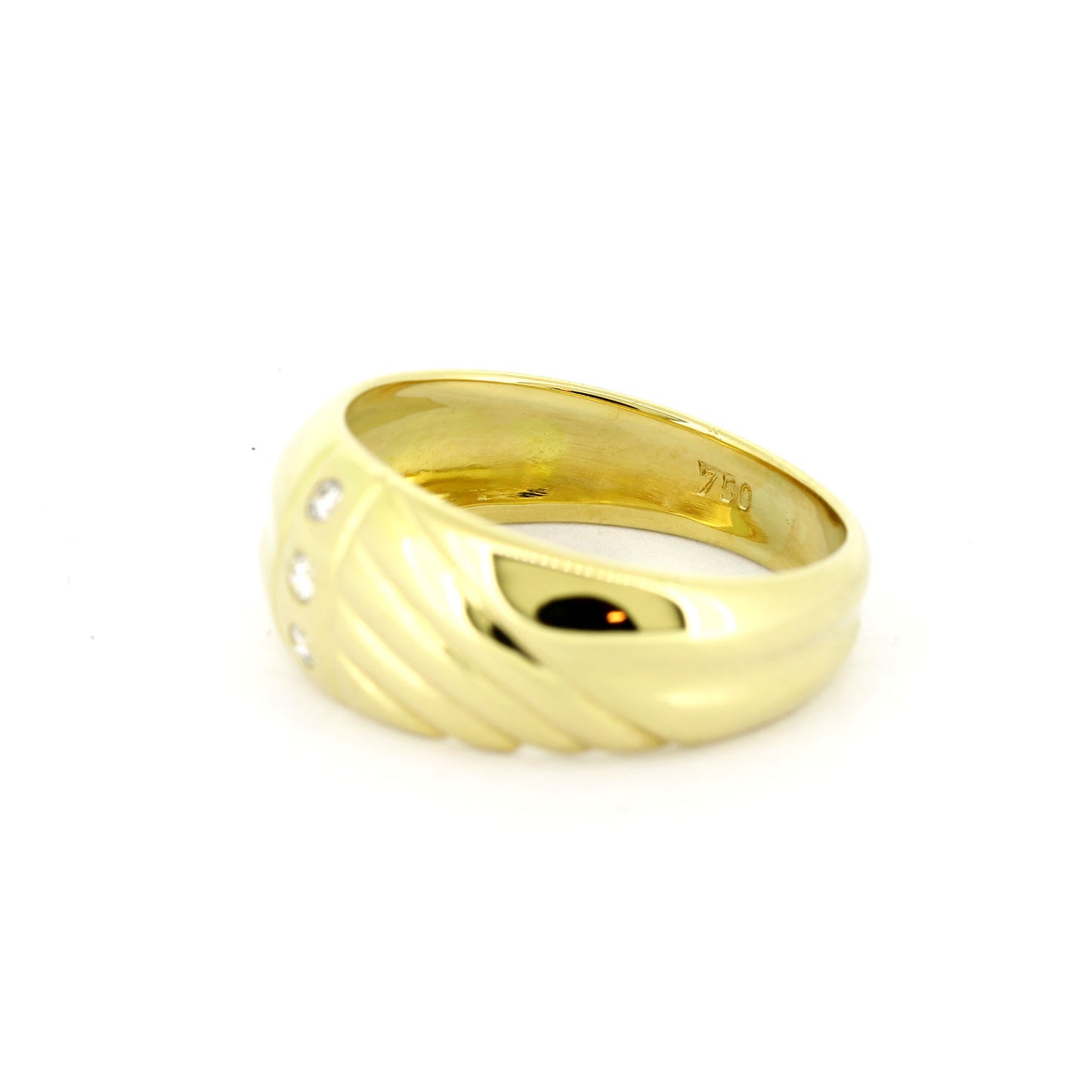Ring 750 Gold 18 kt Gelbgold - Brillanten 0,06 ct TW/SI - Wert 1300,-