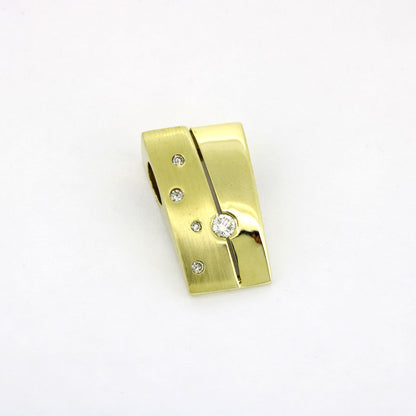 Anhänger 585 Gold 14 Kt Gelbgold - Brillanten 0,20 ct - Wert 1250,-