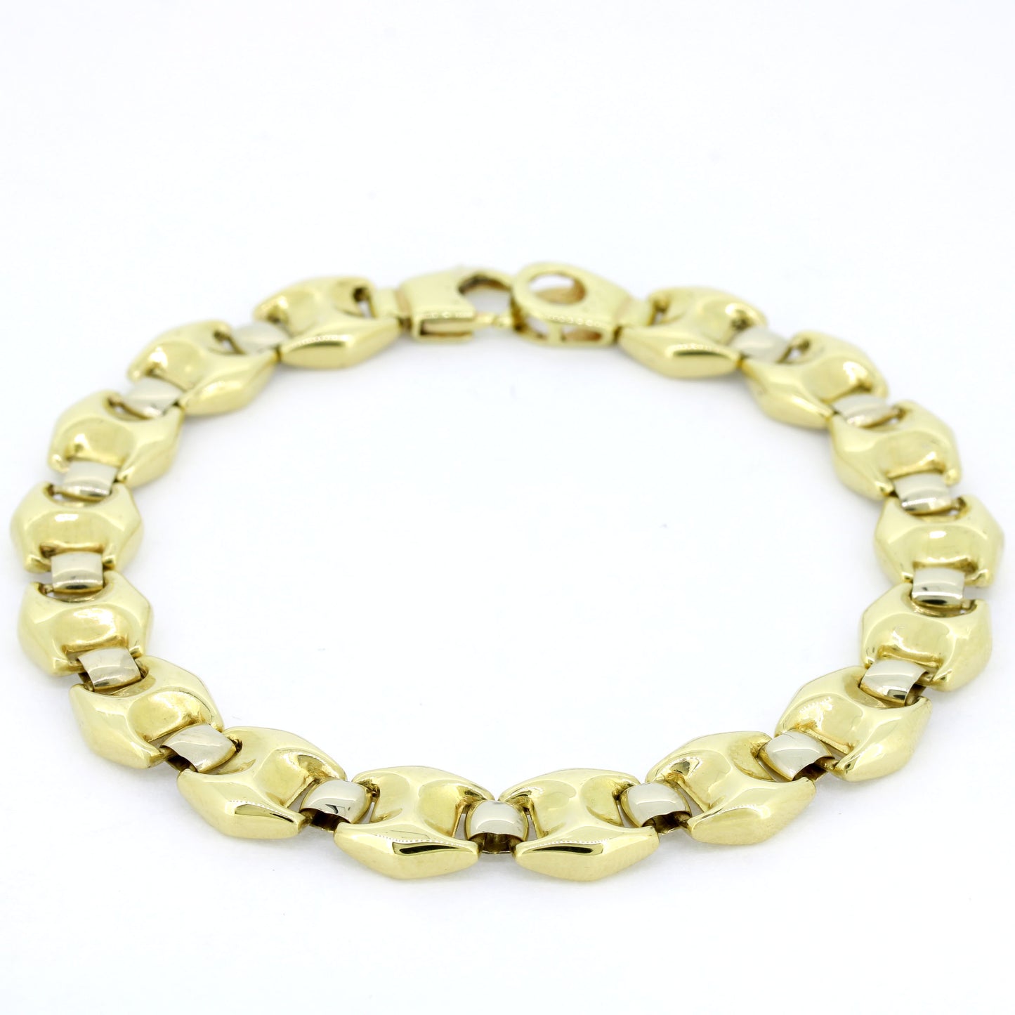 Armband 585 Gold 14 Karat Gelbgold 20 cm - beidseitig tragbar