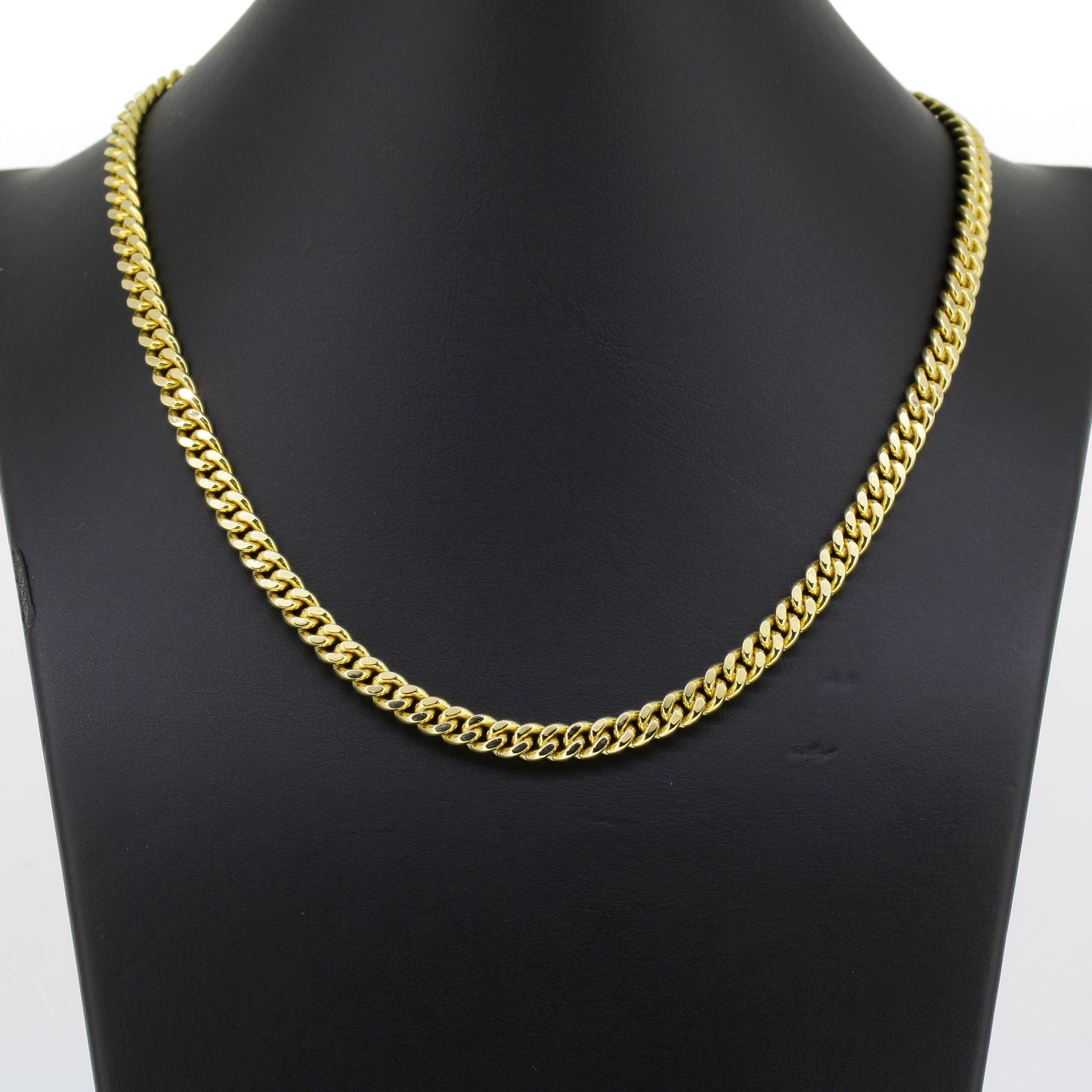 Panzerkette 585 Gold Kette 14 Karat Gelbgold 40 cm lang