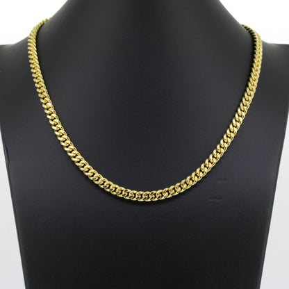 Panzerkette 585 Gold Kette 14 Karat Gelbgold 40 cm lang