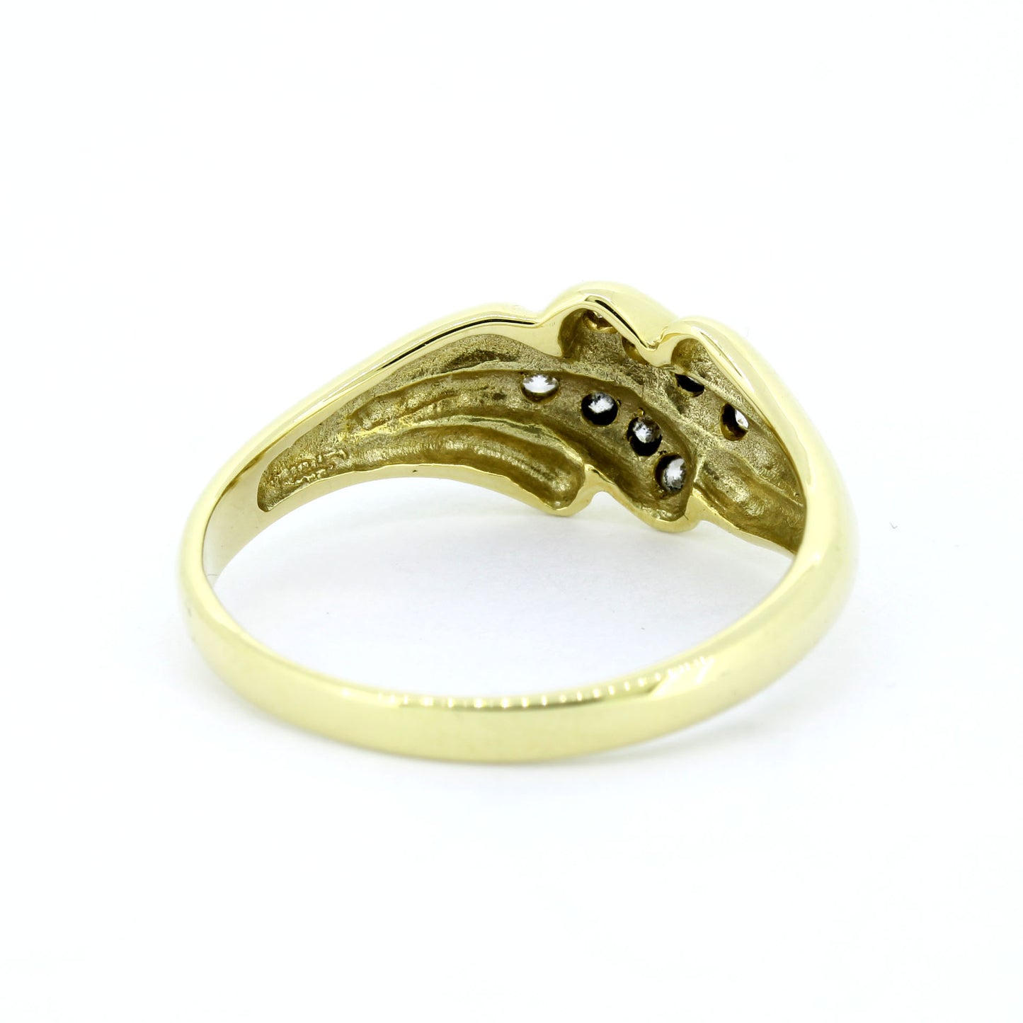 585 Gold Ring Gelbgold Brillant 0,10 ct W/SI Gr. 57 massiv elegant- Wert 820,-