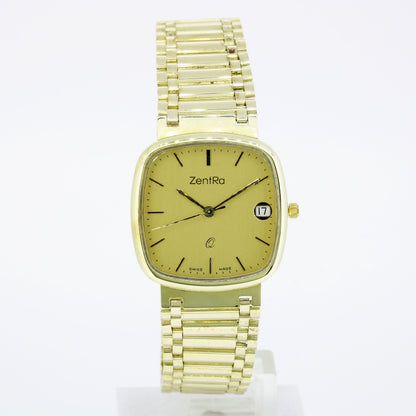 Zentra Armbanduhr 585 Gold 14 Kt - Quarz Uhr ETA955.114