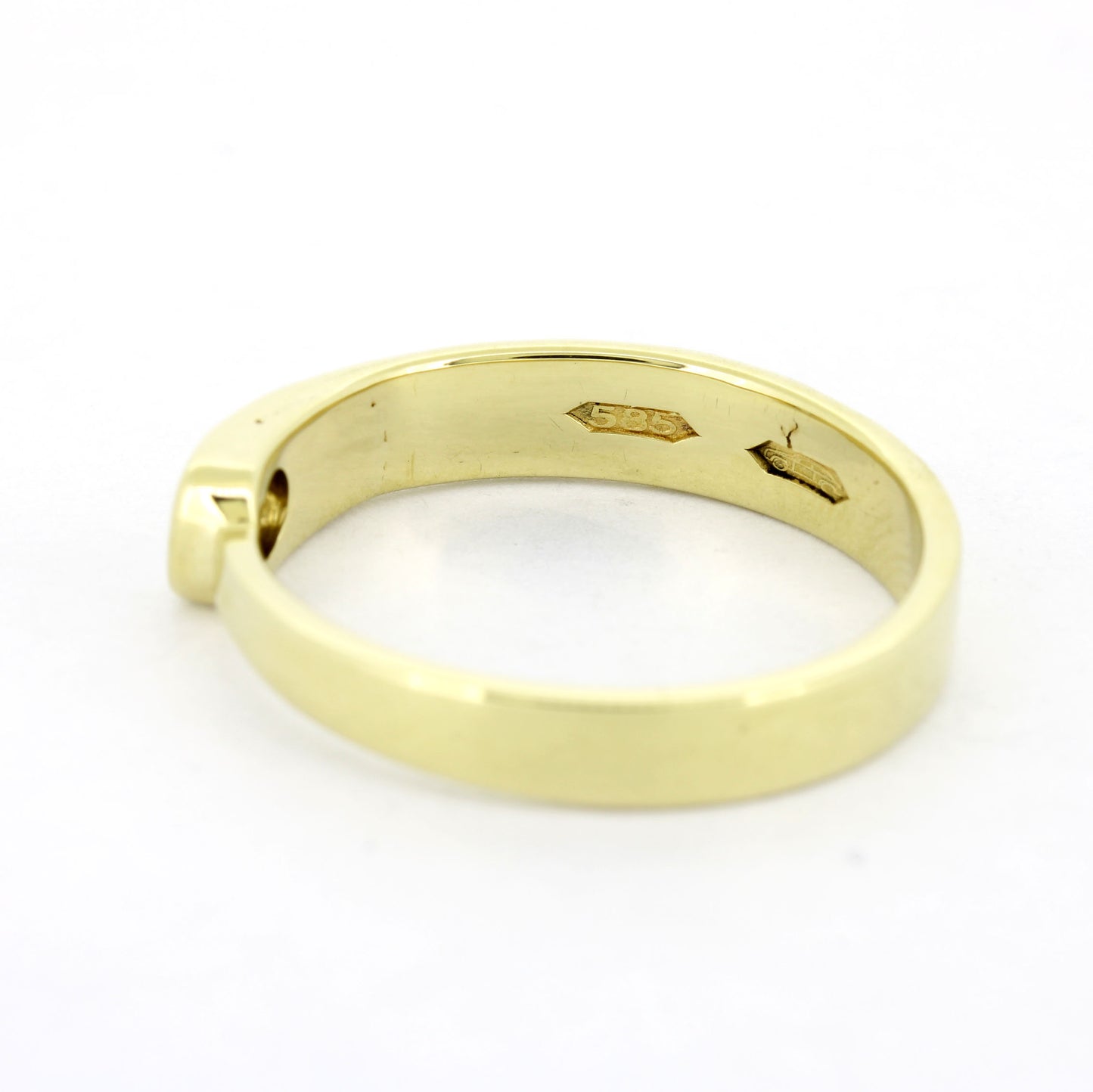 Ring 585 Gold 14 Kt Gelbgold - Brillant 0,15 ct TW/VS - Wert 1160,-