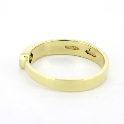 Ring 585 Gold 14 Kt Gelbgold - Brillant 0,15 ct TW/VS - Wert 1160,-
