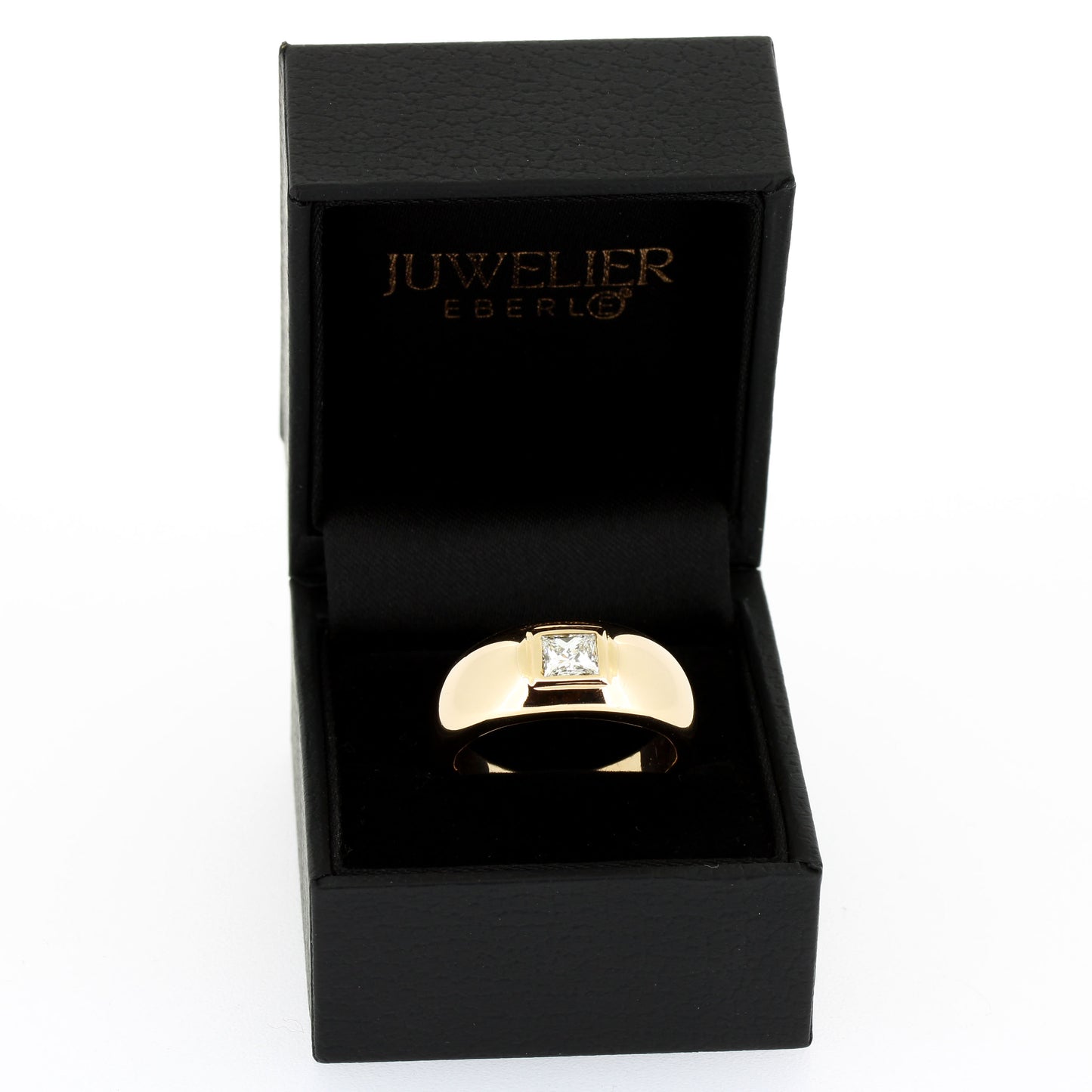 Ring 750 Gold 18 Kt Gelbgold - Diamant Prinzesschliff 0,70 ct - Wert 6870,-