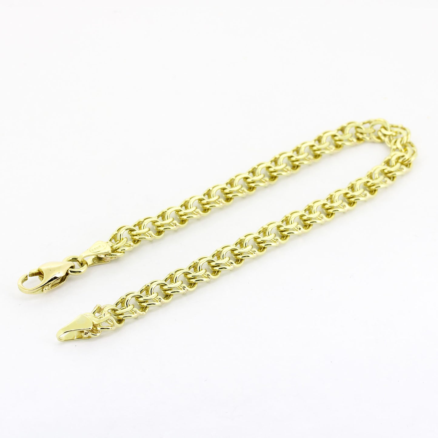 Armband 585 Gelbgold – 22 cm – 17,76 g – Breite 6,3 mm - Wert 3200,-