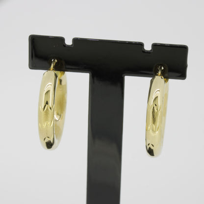 Creolen 585 Gold Ohrringe 14 Karat Gelbgold - Wert 750,-