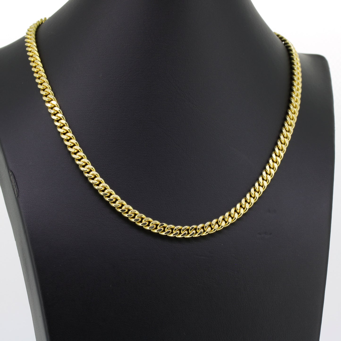 Panzerkette 585 Gold Kette 14 Karat Gelbgold 40 cm lang