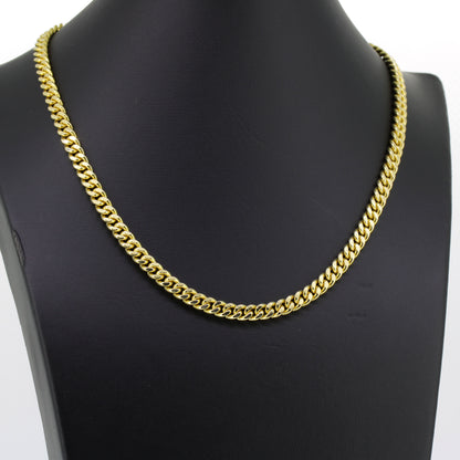 Panzerkette 585 Gold Kette 14 Karat Gelbgold 40 cm lang