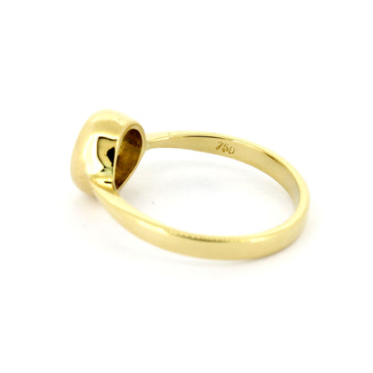 Ring 750 Gold 18 kt Gelbgold - 0,44 ct Brillanten TW/VS - Wert 2580,-