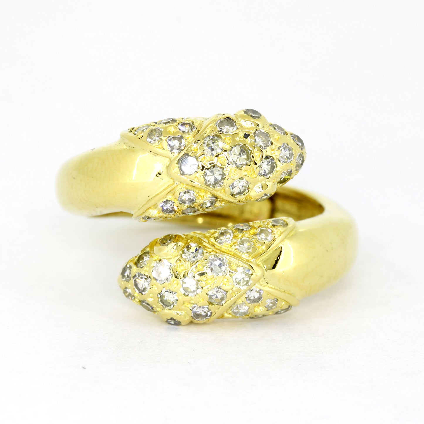Ring 750 Gold 18 Kt Gelbgold - Diamanten ca. 0,60 ct W/SI - Wert 2500,-