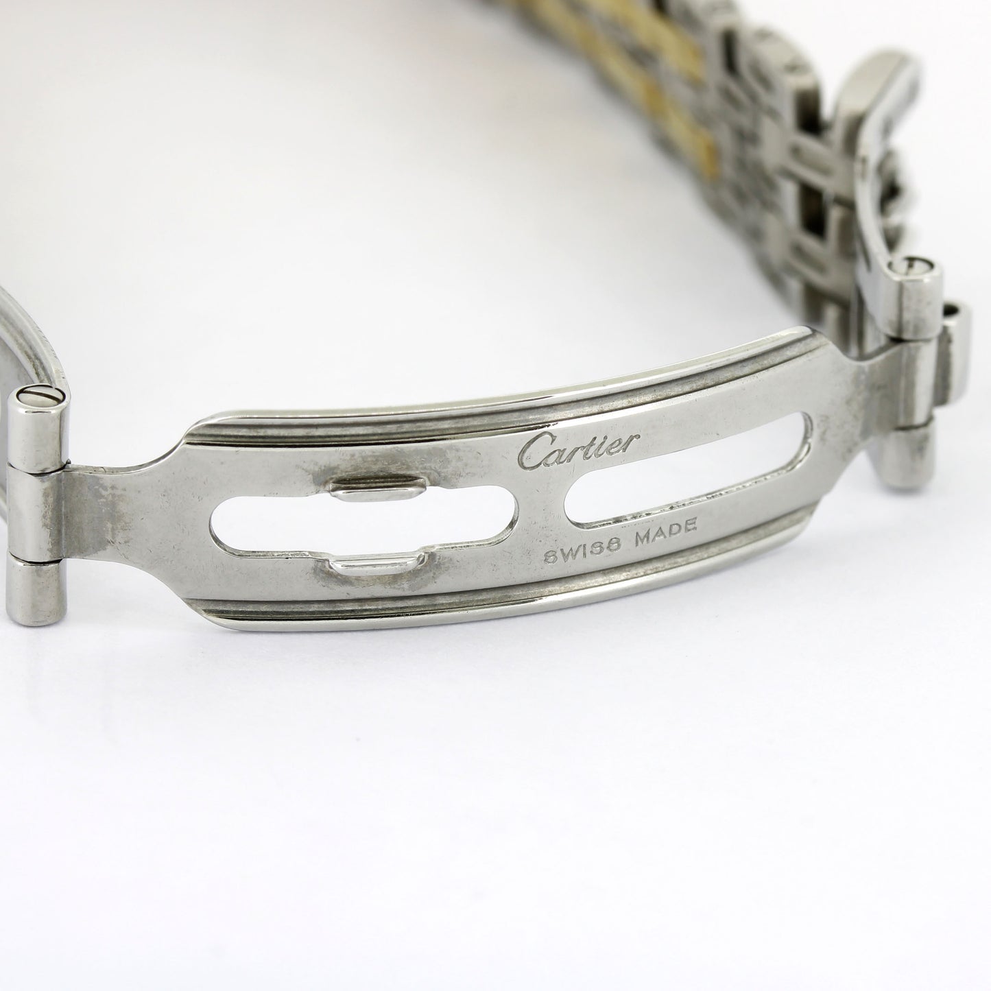 Cartier Panthère Cougar Damenuhr 750 Gold 18 kt zwei Streifen