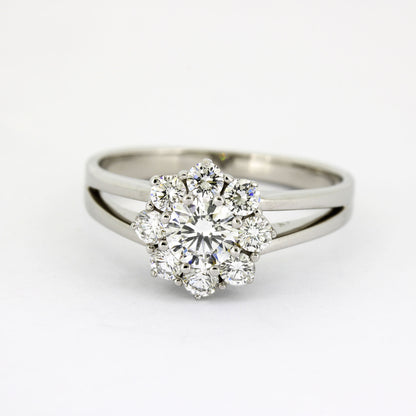 Brillant Ring 585 Gold 1,24 ct TW/ VVS1 - G62