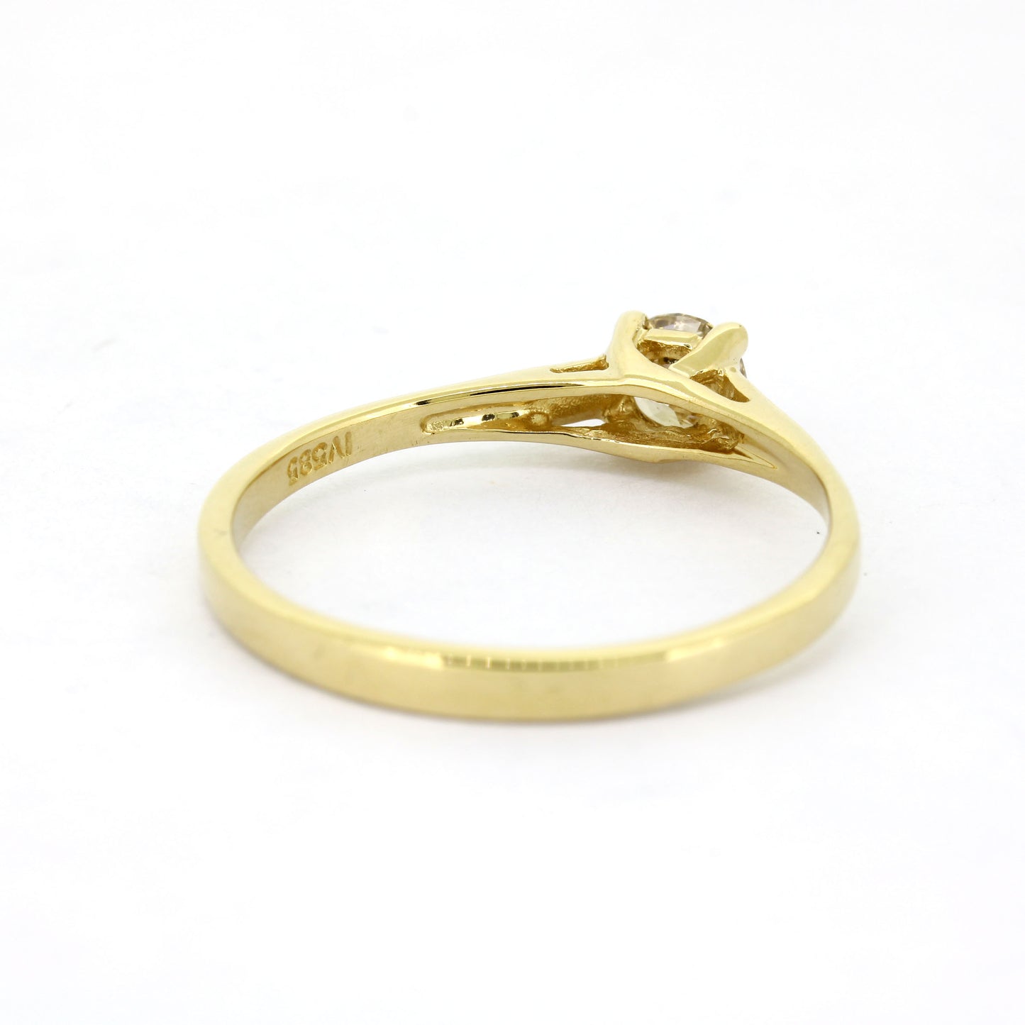 Solitär Ring 585 Gelbgold 14 Kt - Brillant ca. 0,45 ct - Wert 1800,-