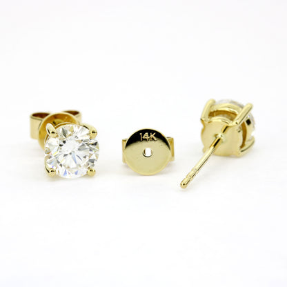 Ohrringe 585 Gold 14 Kt Gelbgold – Brillanten ca. 1,40 ct F/VS CVD