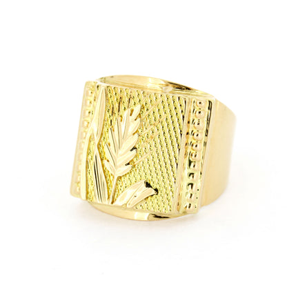 Siegel Ring 585 Gold 14 Kt mit Muster Rotgold - Wert 480,-