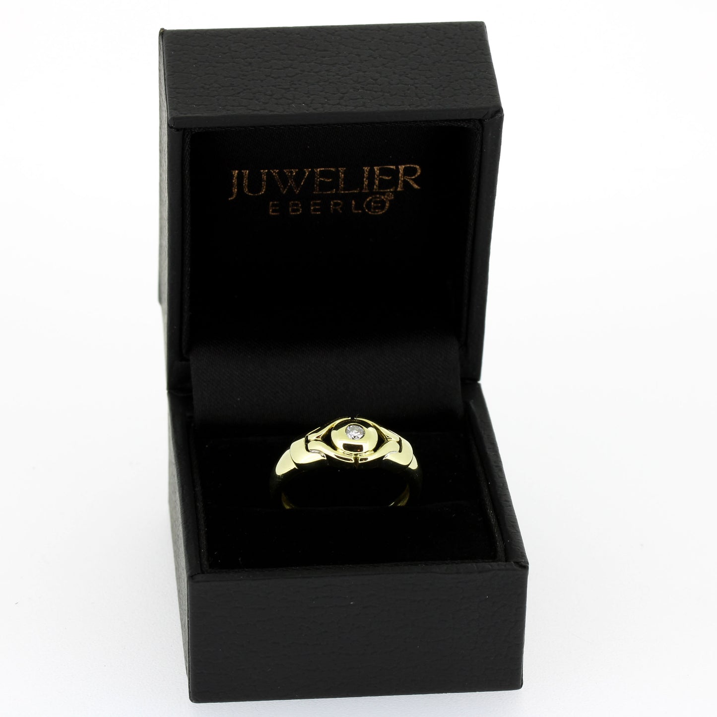 Ring 585 Gold 14 kt mit einem Brillant ca. 0,08 ct - Wert 760,-