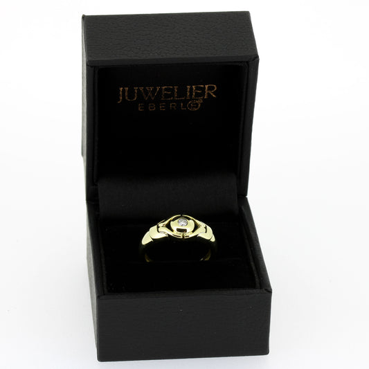 Ring 585 Gold 14 kt mit einem Brillant ca. 0,08 ct - Wert 760,-
