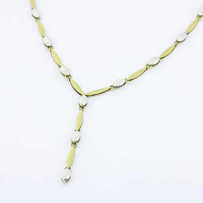 Kette 585 Gold 14 Kt bicolor – 13,77 g – 46 cm lang - Wert 3030,-