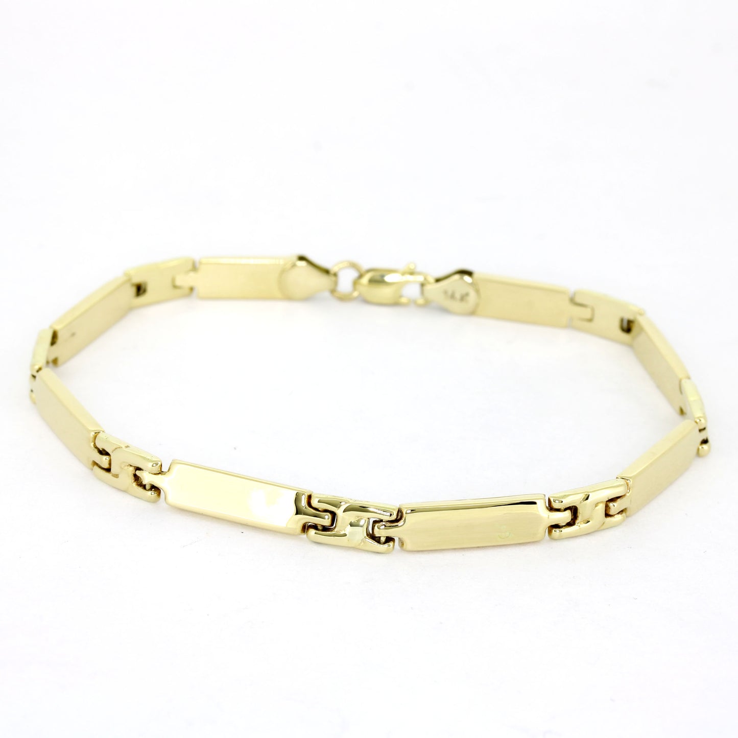 Armband 585 Gold 14 Kt - 18,5 cm lang - 4,5 mm breit - Wert 1150,-