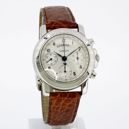 Schwarz Etienne Rattrapante- Valjoux 7750 Automatik - Glas Boden