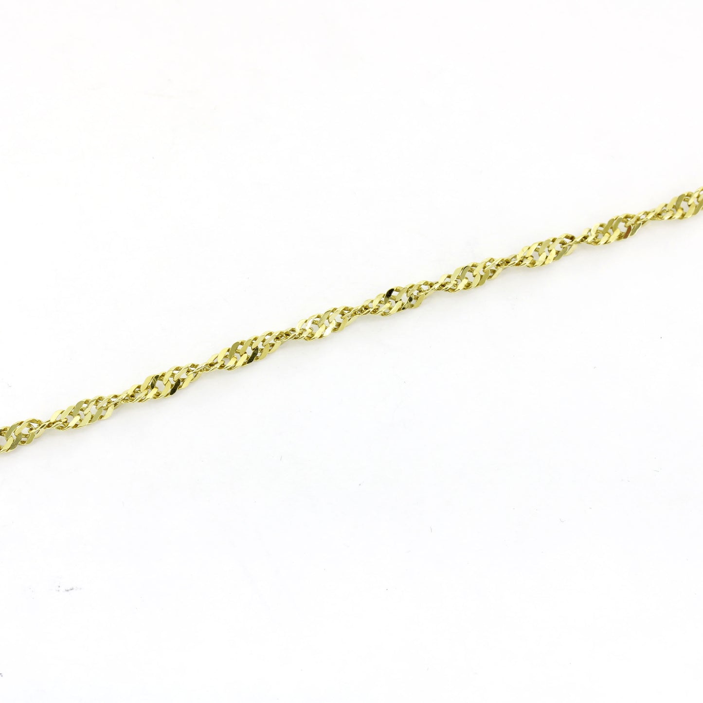 Kette 585 Gold 14 kt Gelbgold gedreht - 45 cm lang - Wert 1260,-