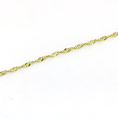 Kette 585 Gold 14 kt Gelbgold gedreht - 45 cm lang - Wert 1260,-