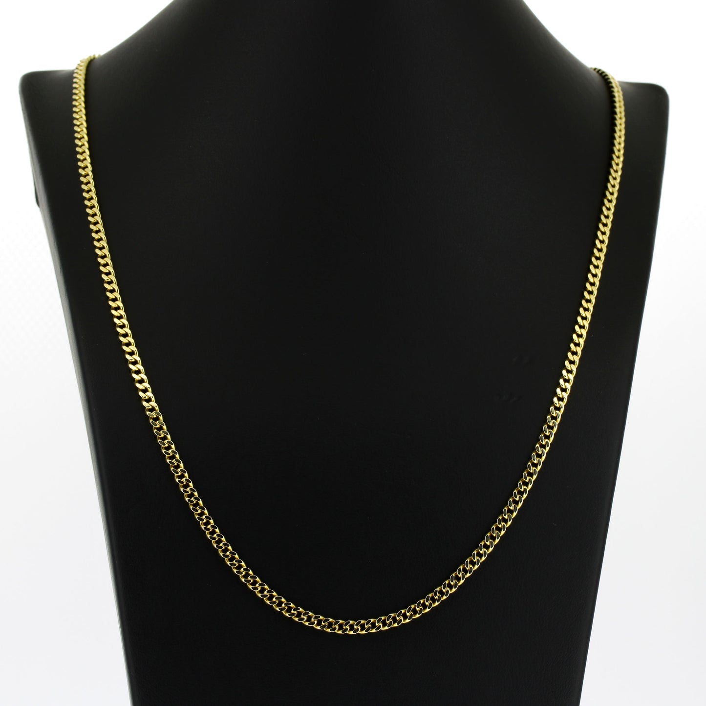 Panzer Kette 585 Gold 14 kt Gelbgold - 56 cm lang - Wert 2880,-